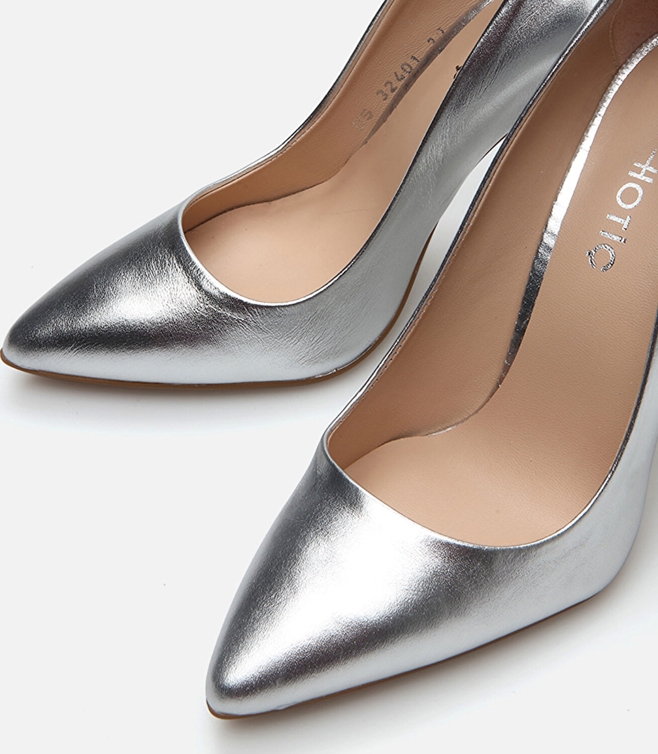 Kadın Deri Lame Stiletto