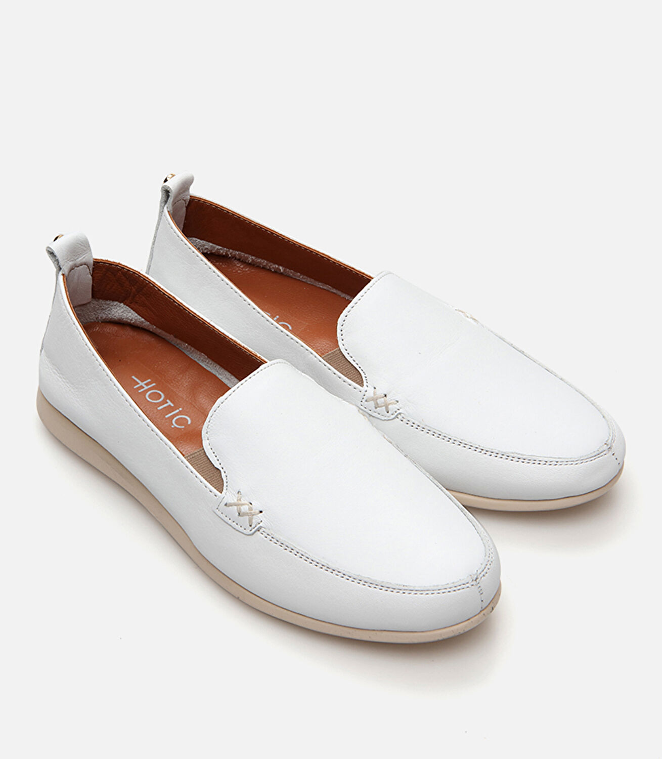 Kadın Deri Beyaz Loafer
