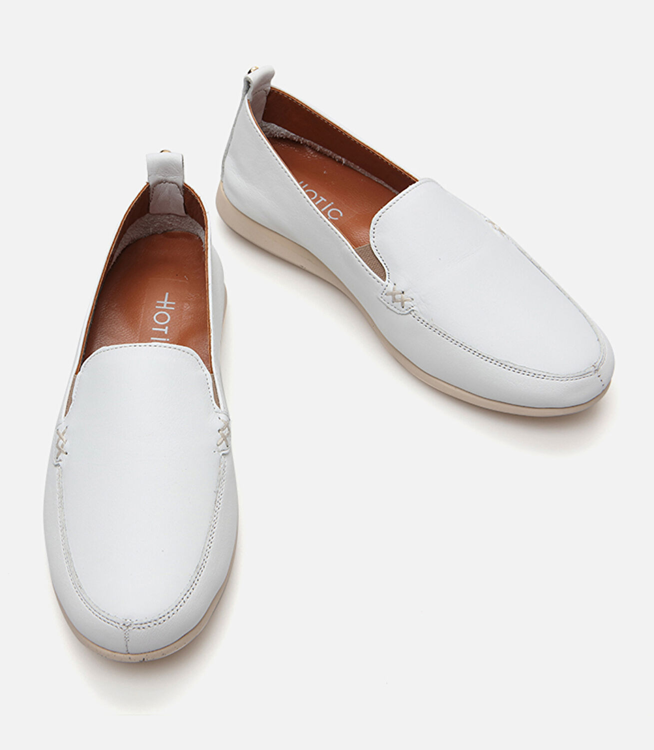 Kadın Deri Beyaz Loafer