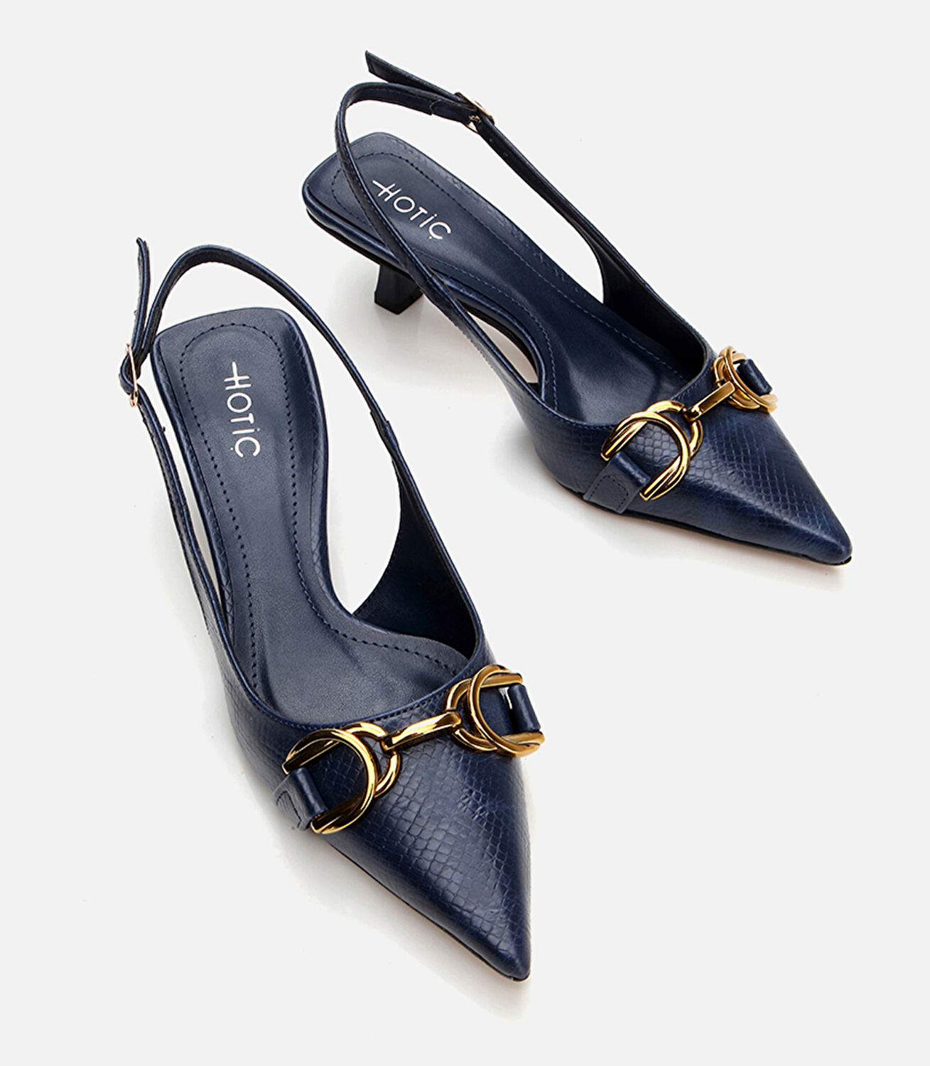 Kadın Lacivert  İnce Topuklu Stiletto