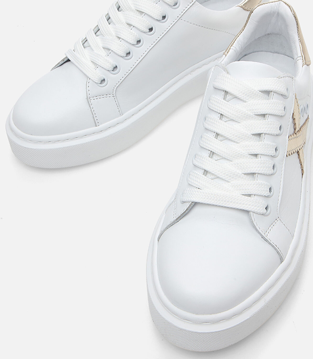 Kadın Deri Beyaz Spor Ayakkabı