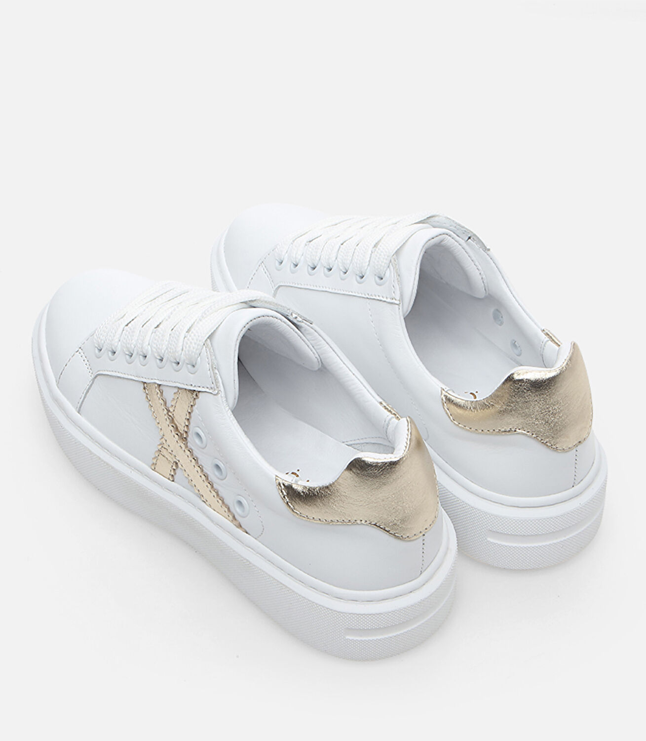 Kadın Deri Beyaz Spor Ayakkabı