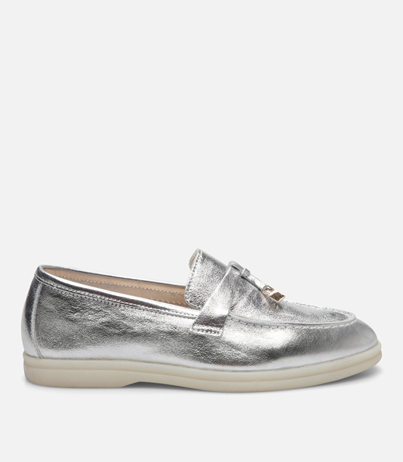 Kadın Deri Lame Loafer