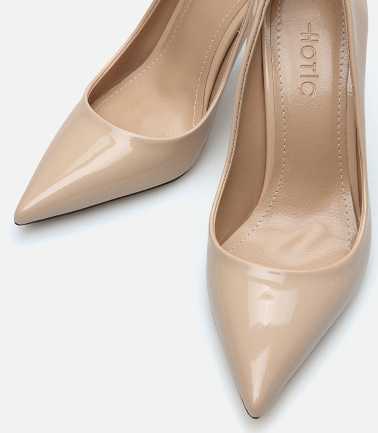Kadın Bej İnce Topuklu Stiletto