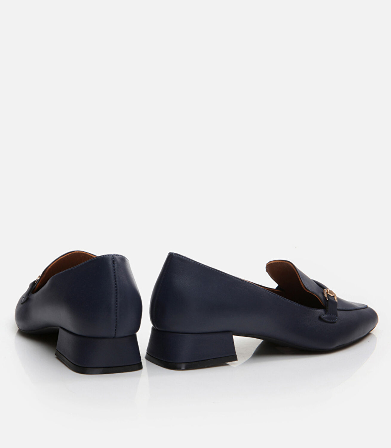Kadın Deri Lacivert Loafer