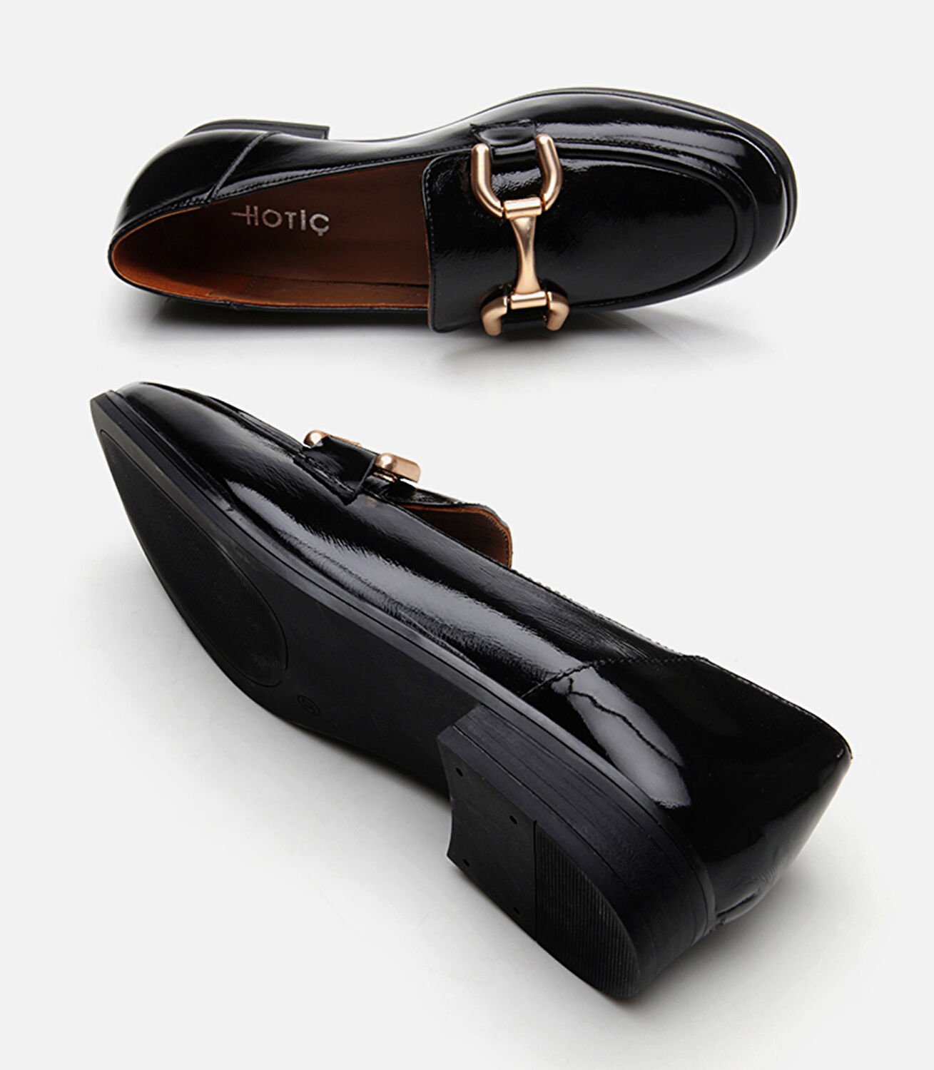 Kadın Deri Siyah Loafer
