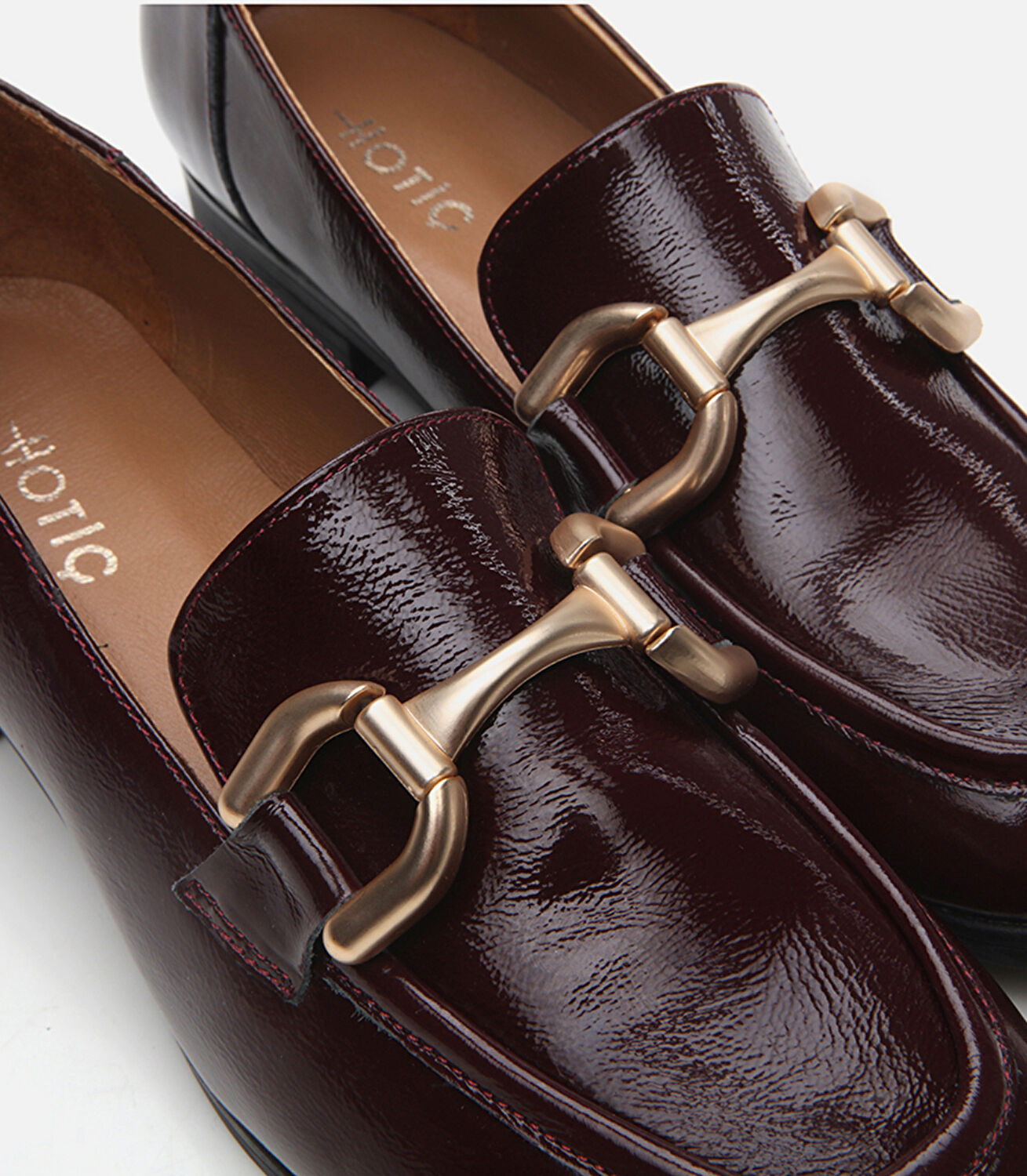 Kadın Deri Bordo Loafer