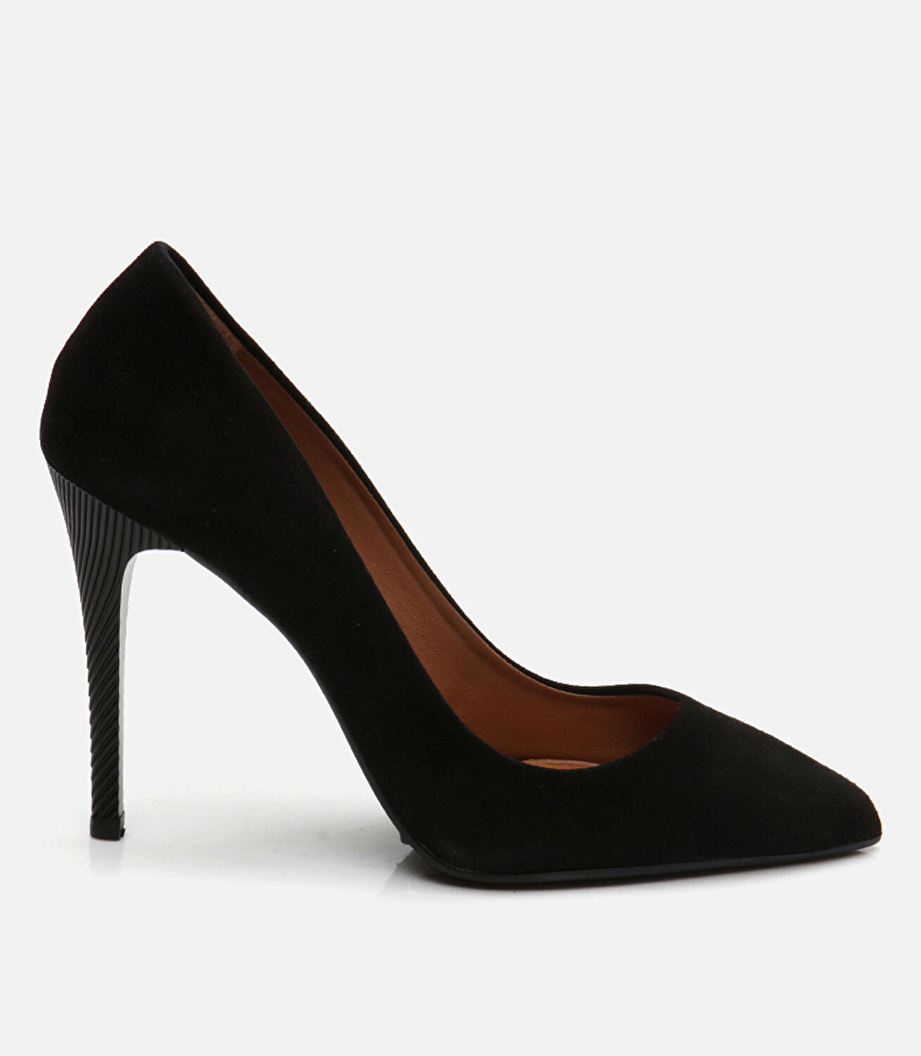 Kadın Deri Siyah Stiletto
