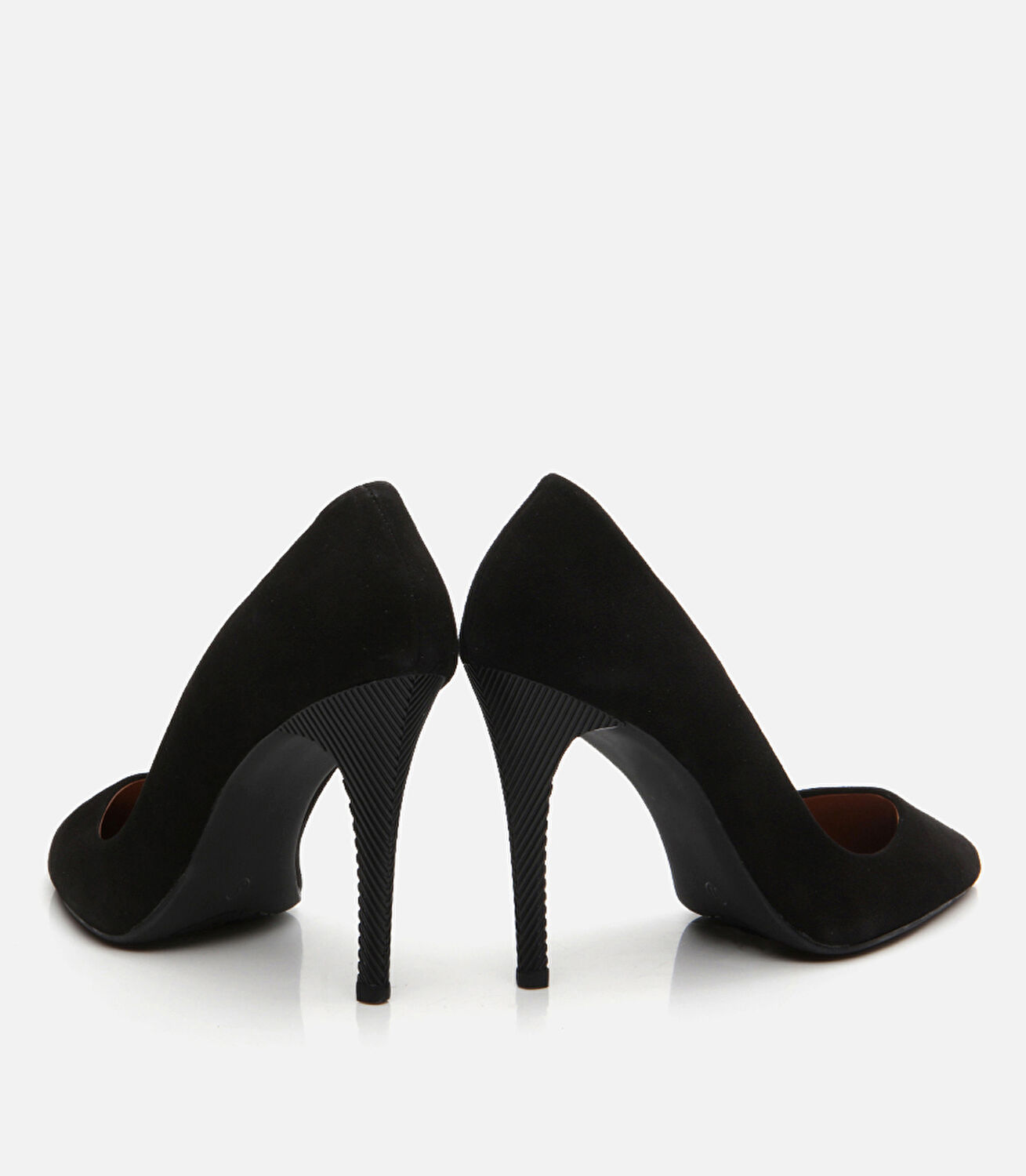 Kadın Deri Siyah Stiletto