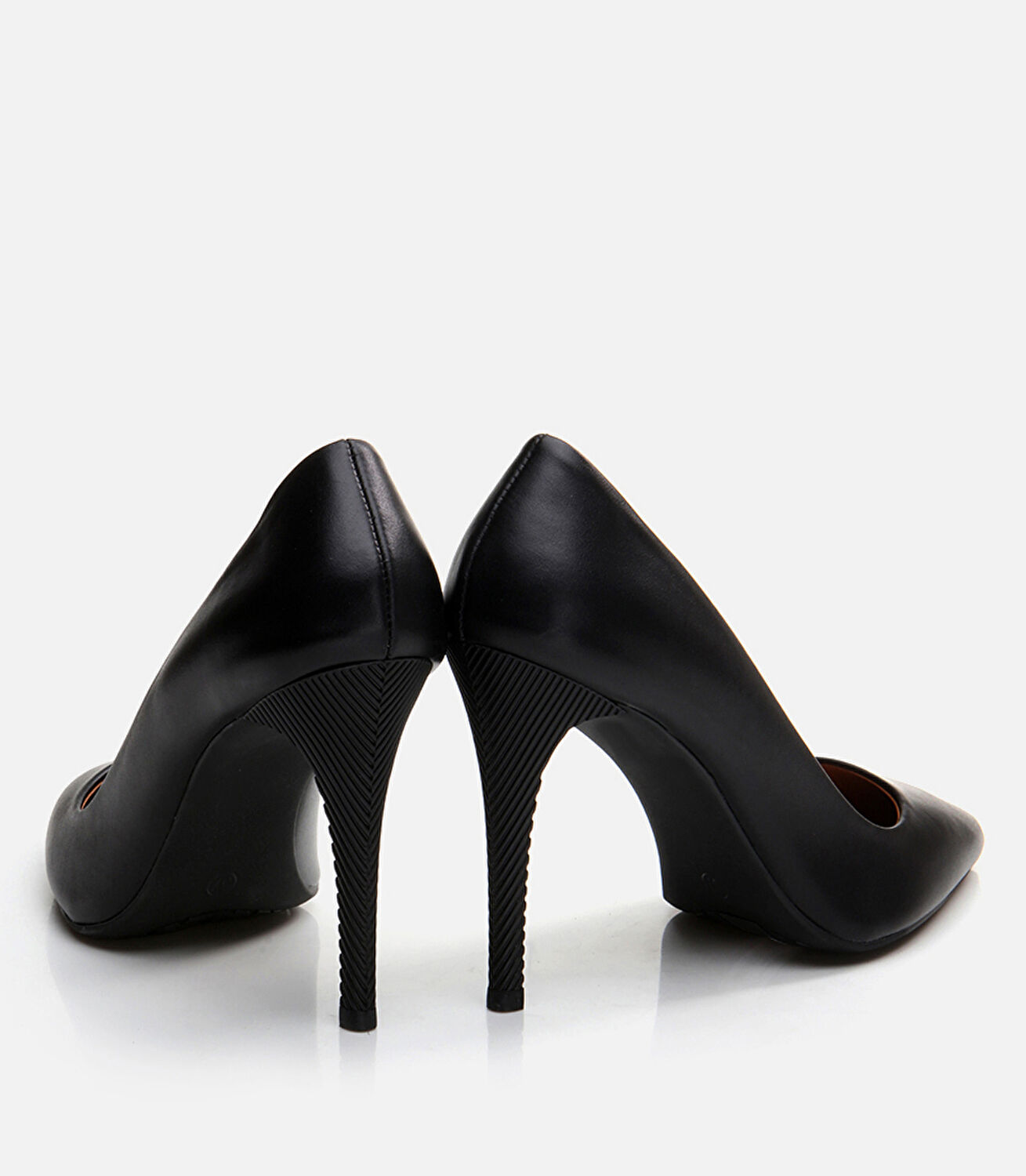 Kadın Deri Siyah Stiletto