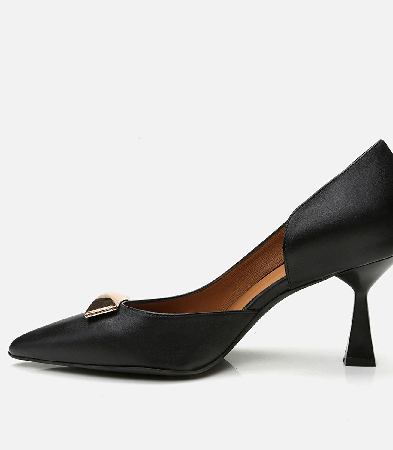 Kadın Deri Siyah Stiletto