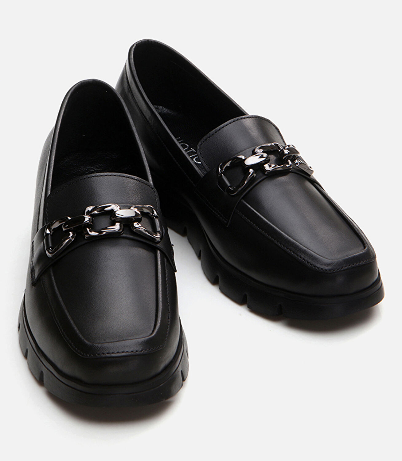 Kadın Deri Siyah Loafer
