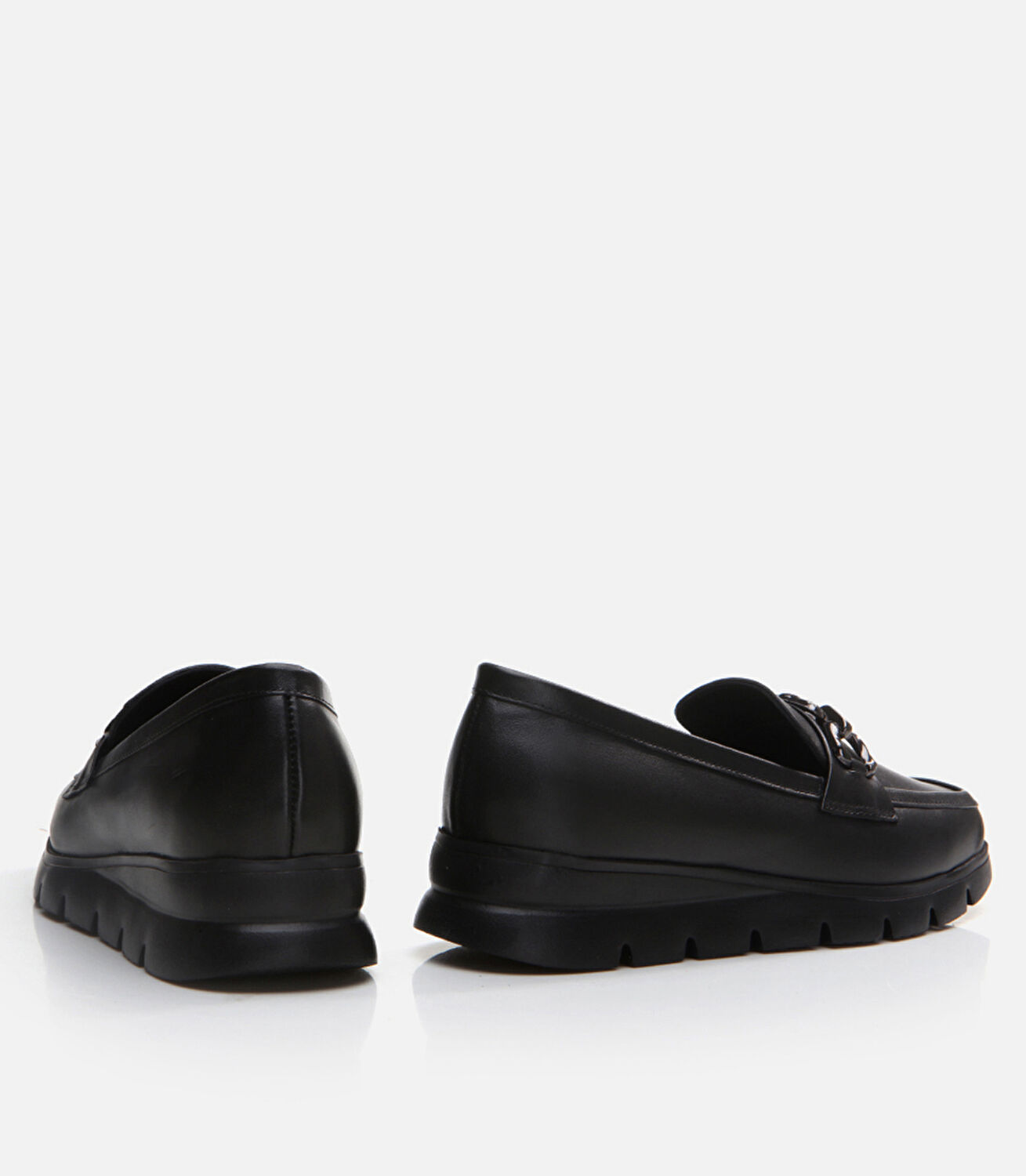 Kadın Deri Siyah Loafer