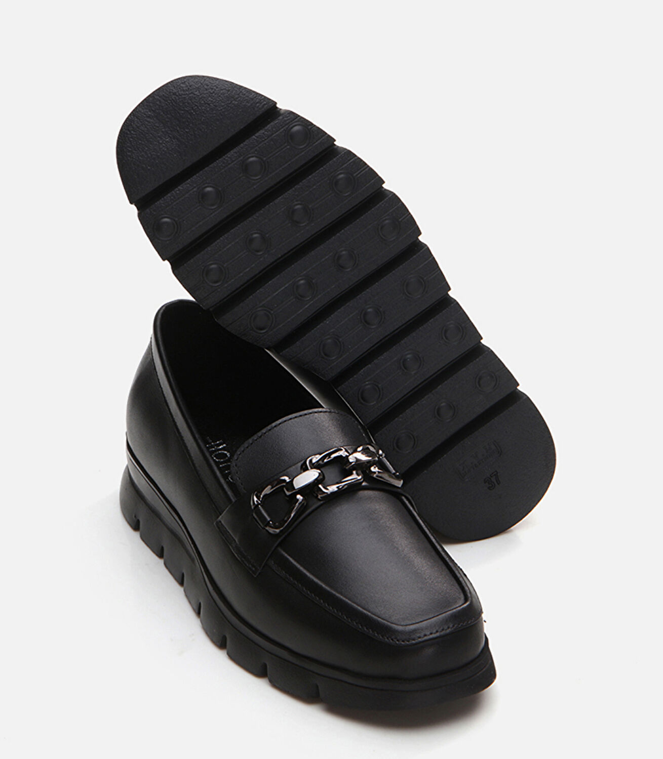 Kadın Deri Siyah Loafer