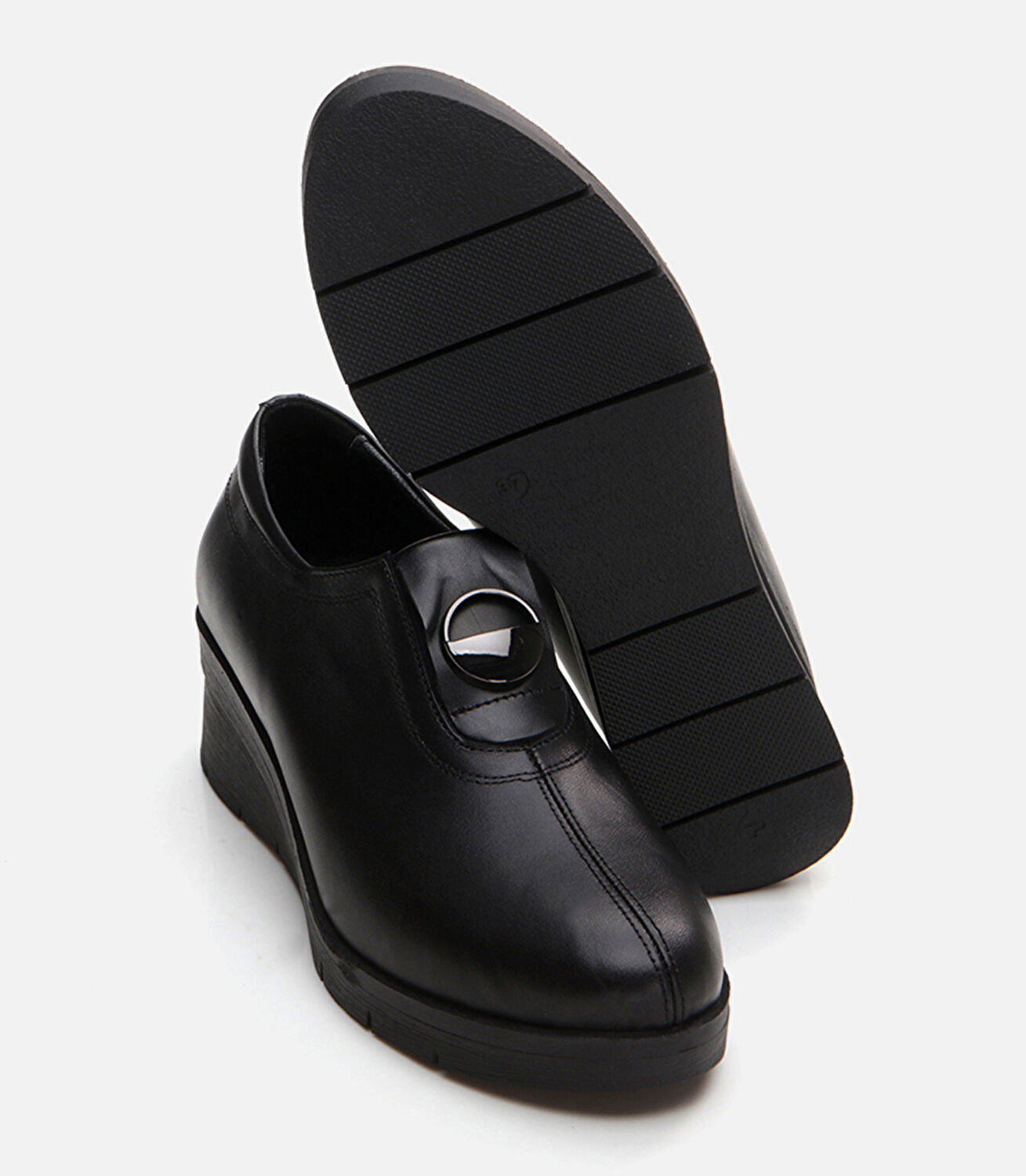 Kadın Deri Siyah Loafer