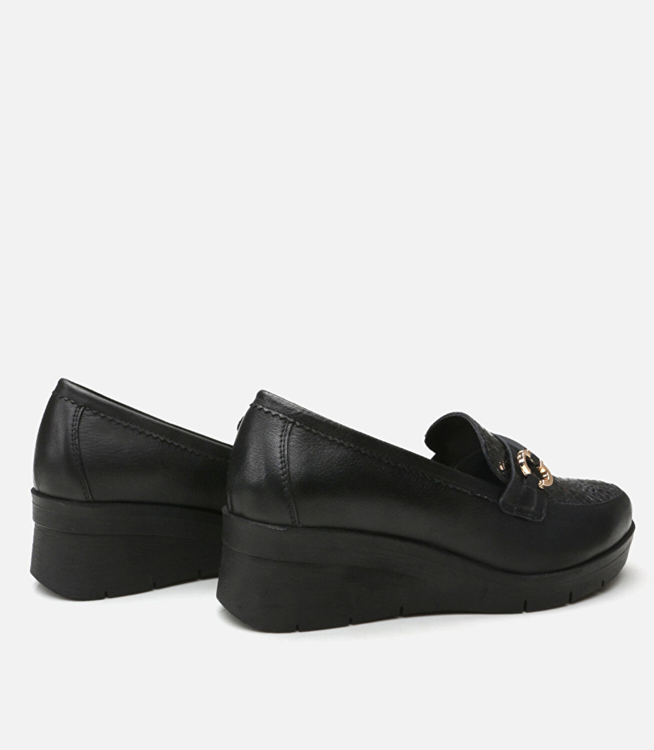 Kadın Deri Siyah Loafer
