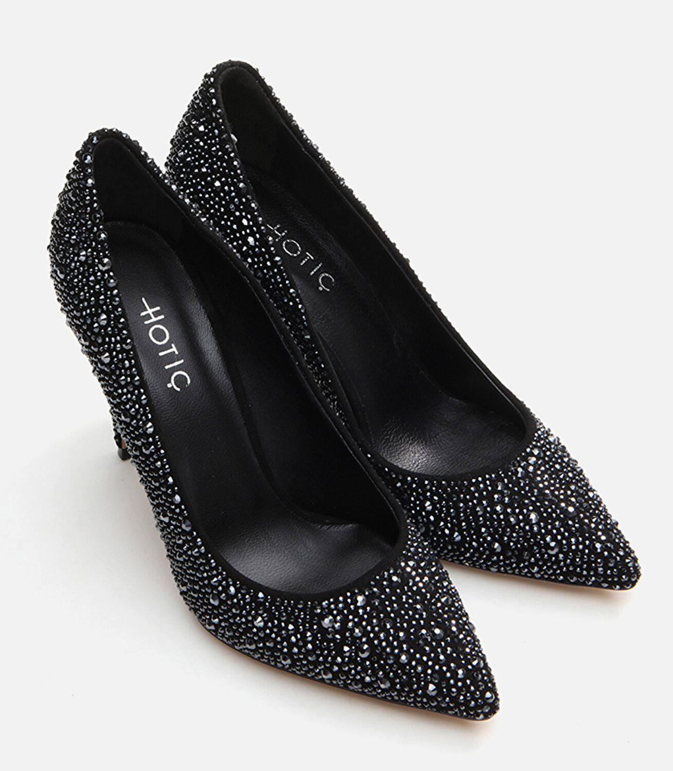 Kadın Deri Siyah Stiletto
