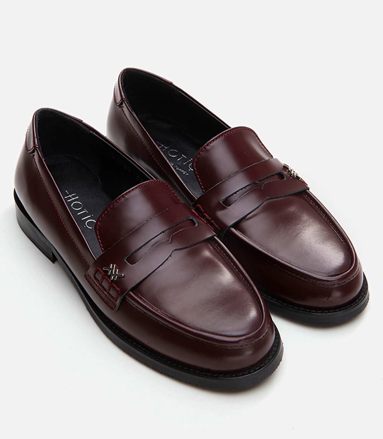 Kadın Deri Bordo Loafer