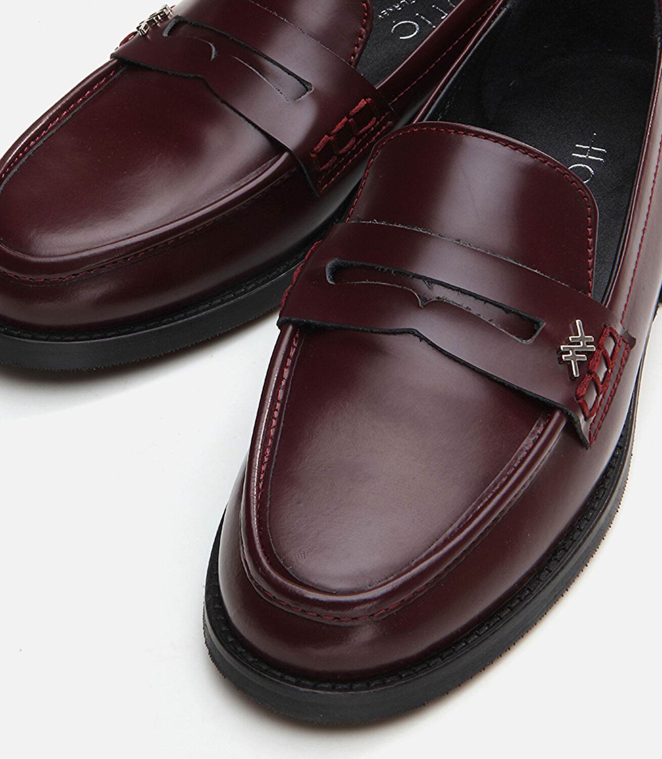 Kadın Deri Bordo Loafer