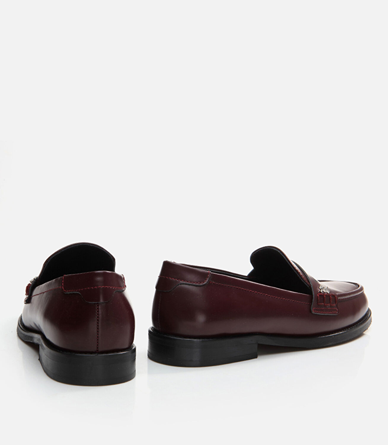 Kadın Deri Bordo Loafer