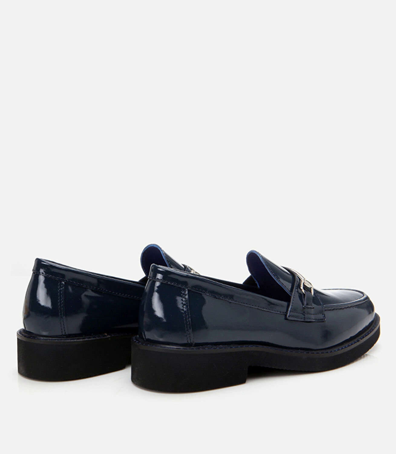 Kadın Deri Lacivert Loafer