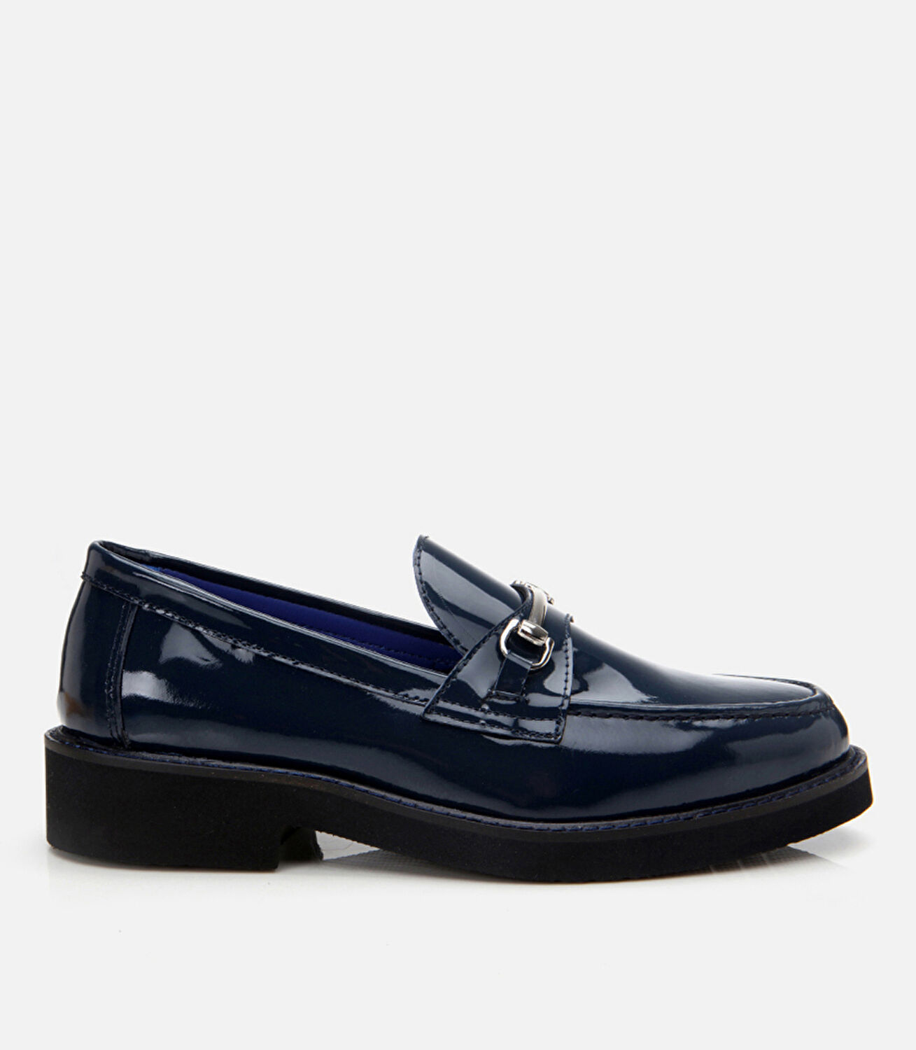 Kadın Deri Lacivert Loafer