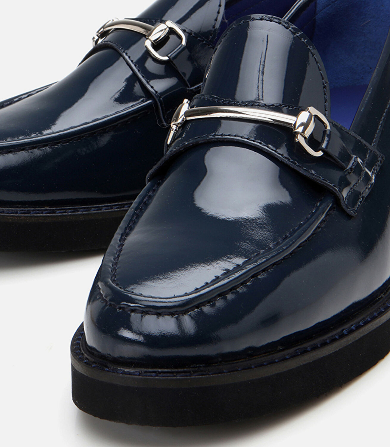 Kadın Deri Lacivert Loafer