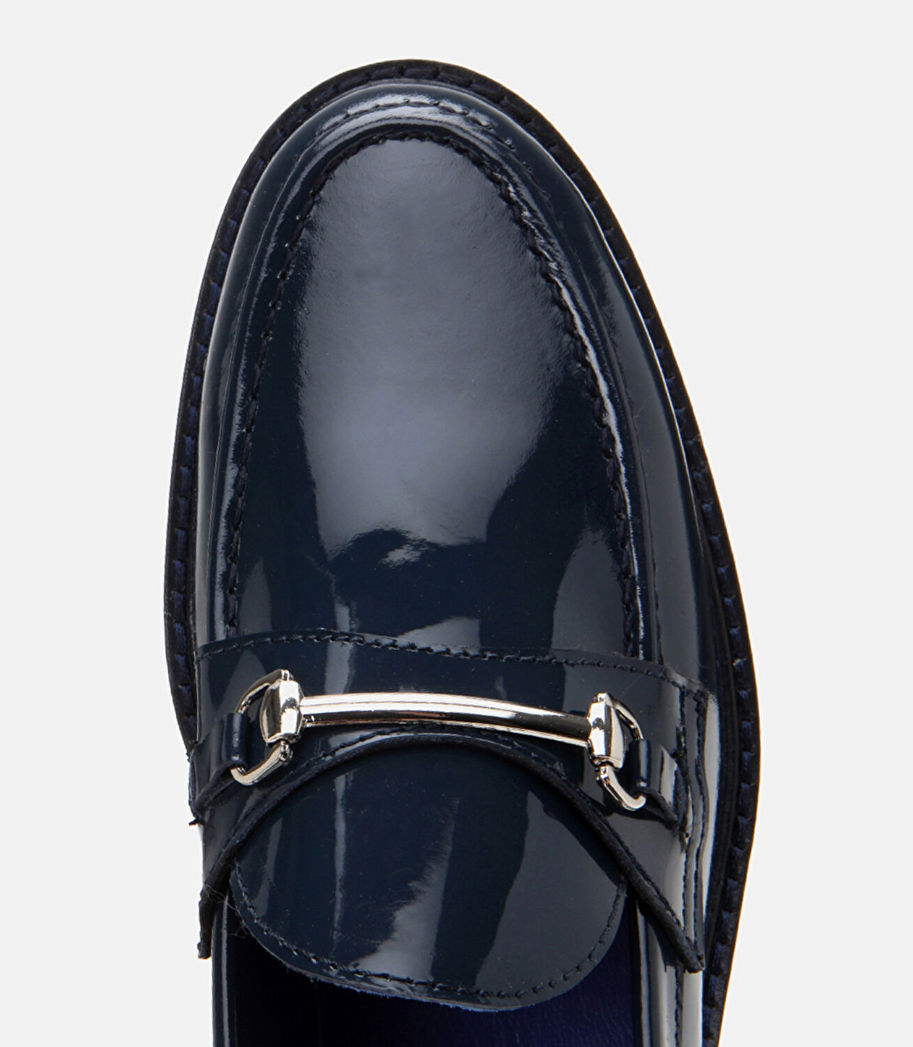 Kadın Deri Lacivert Loafer