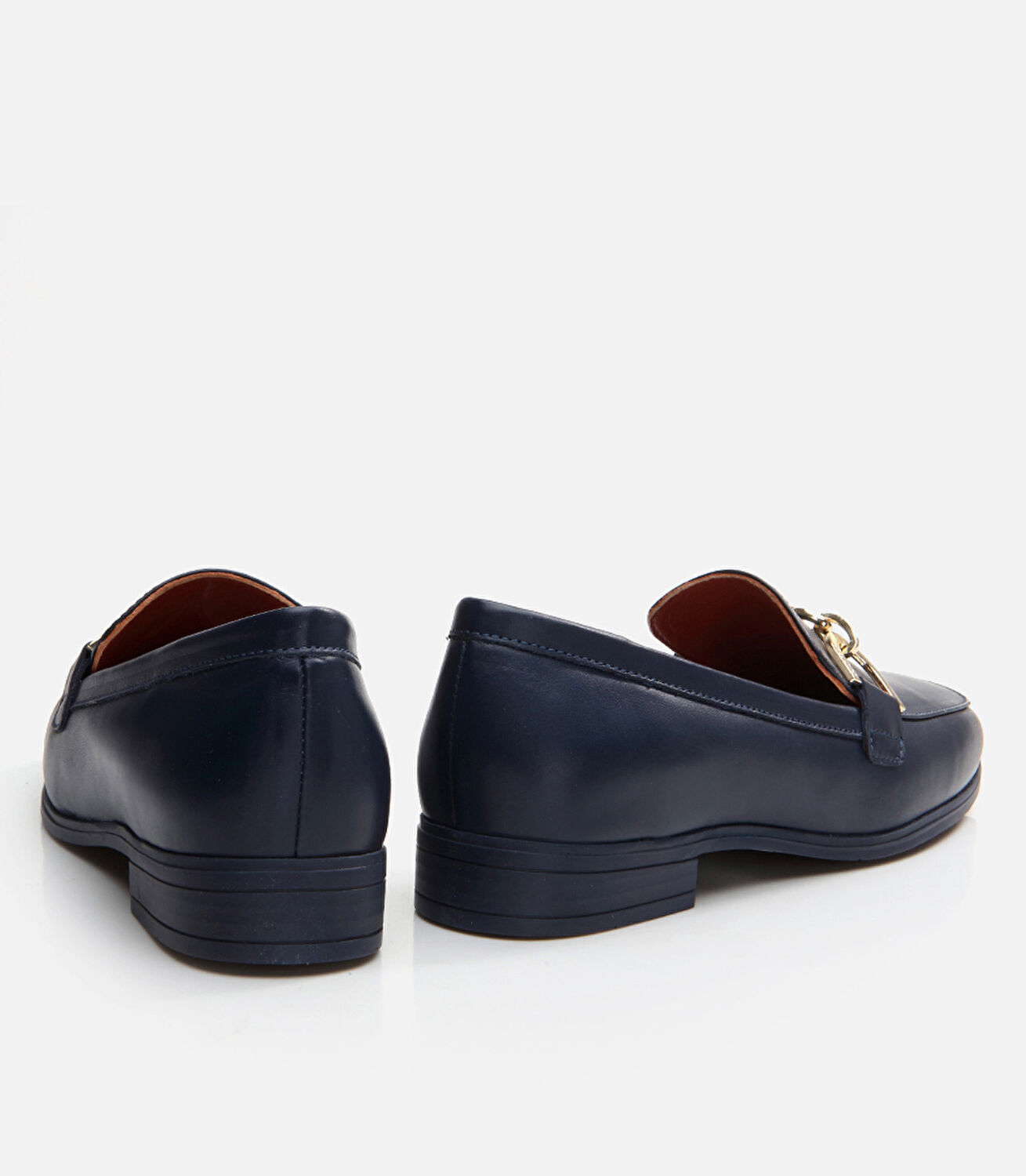 Kadın Deri Lacivert Loafer