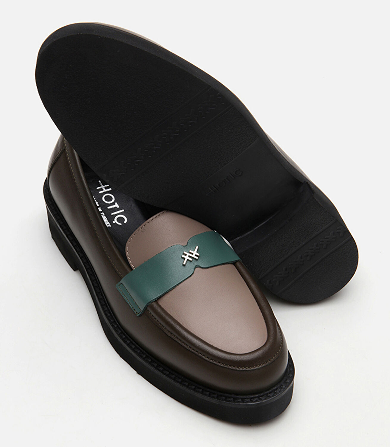 Kadın Deri Haki Loafer