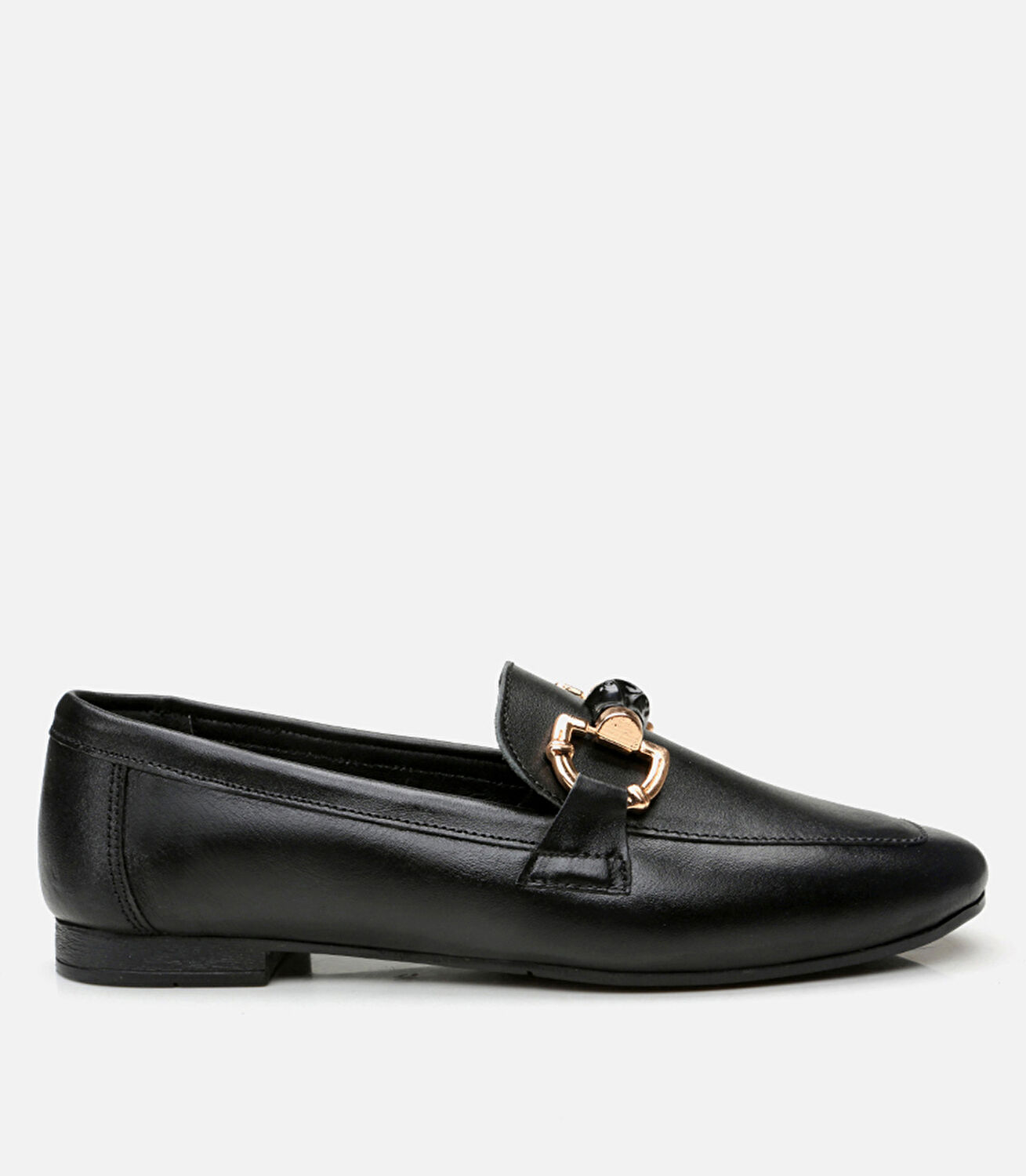 Kadın Deri Siyah Loafer