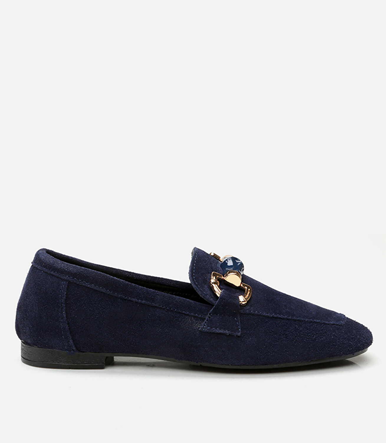 Kadın Deri Lacivert Loafer