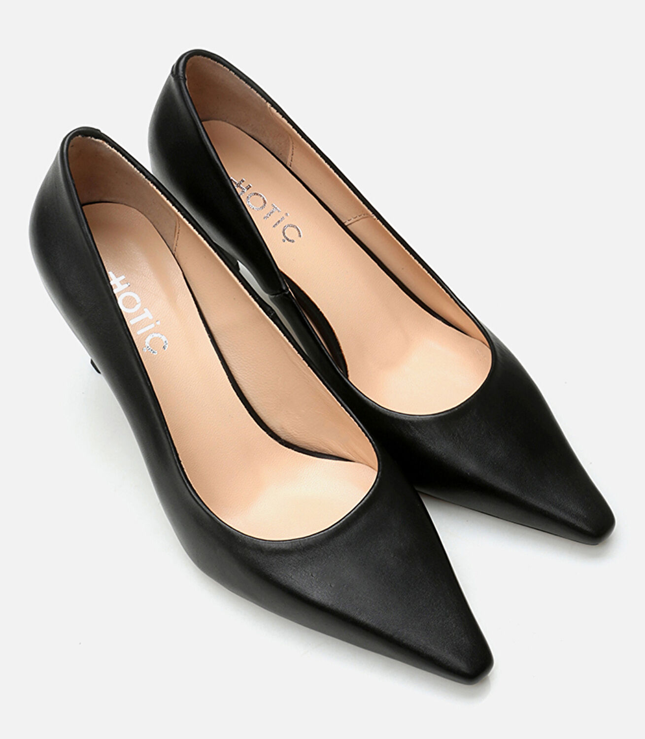 Kadın Deri Siyah Stiletto