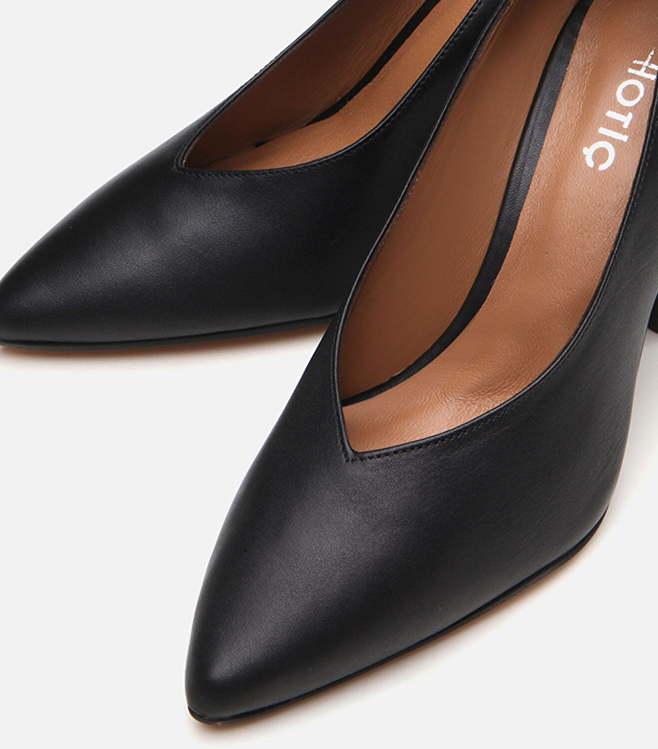 Kadın Deri Siyah Stiletto