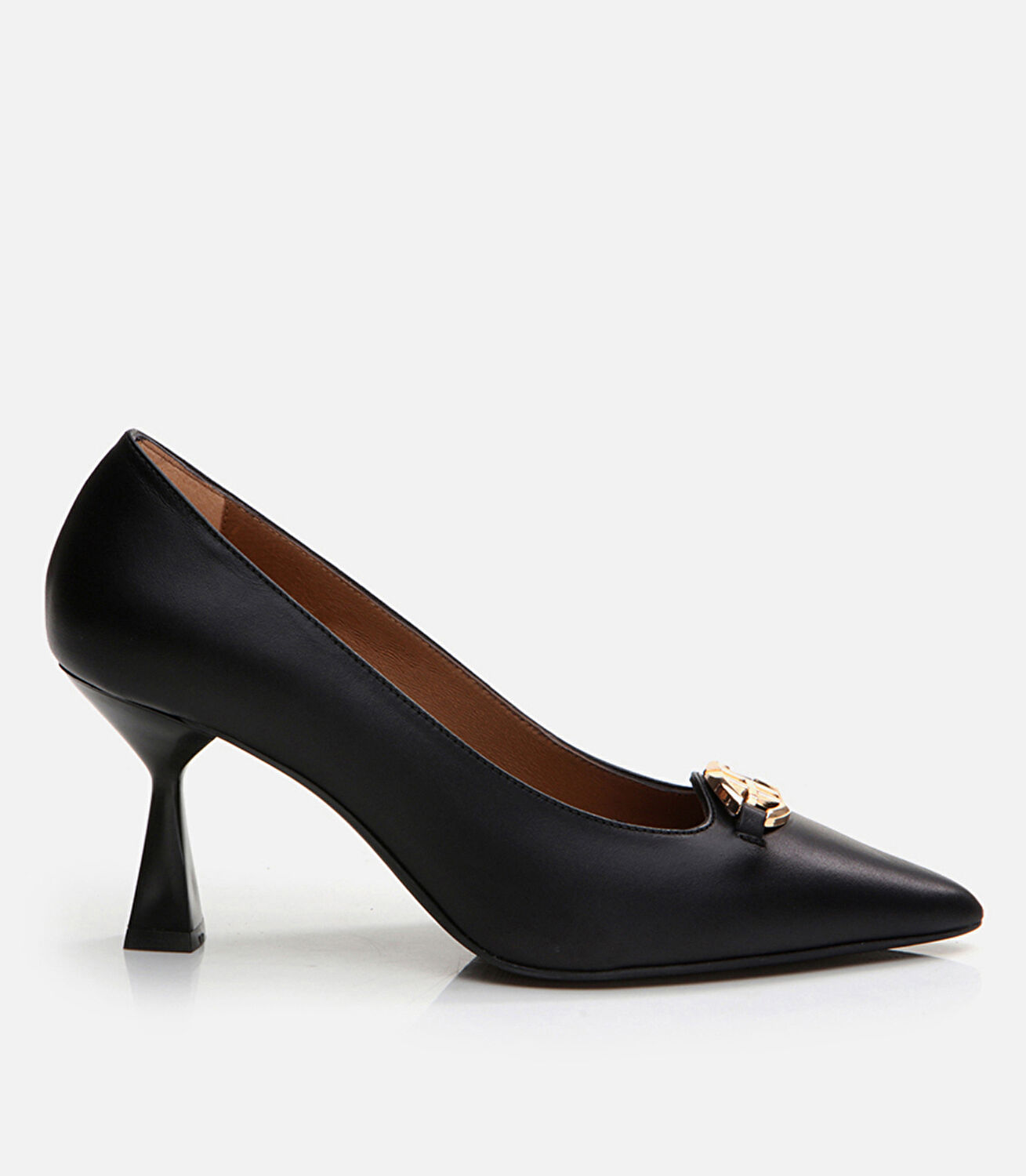 Kadın Deri Siyah Stiletto
