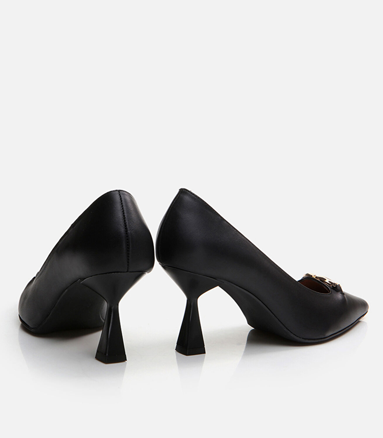 Kadın Deri Siyah Stiletto