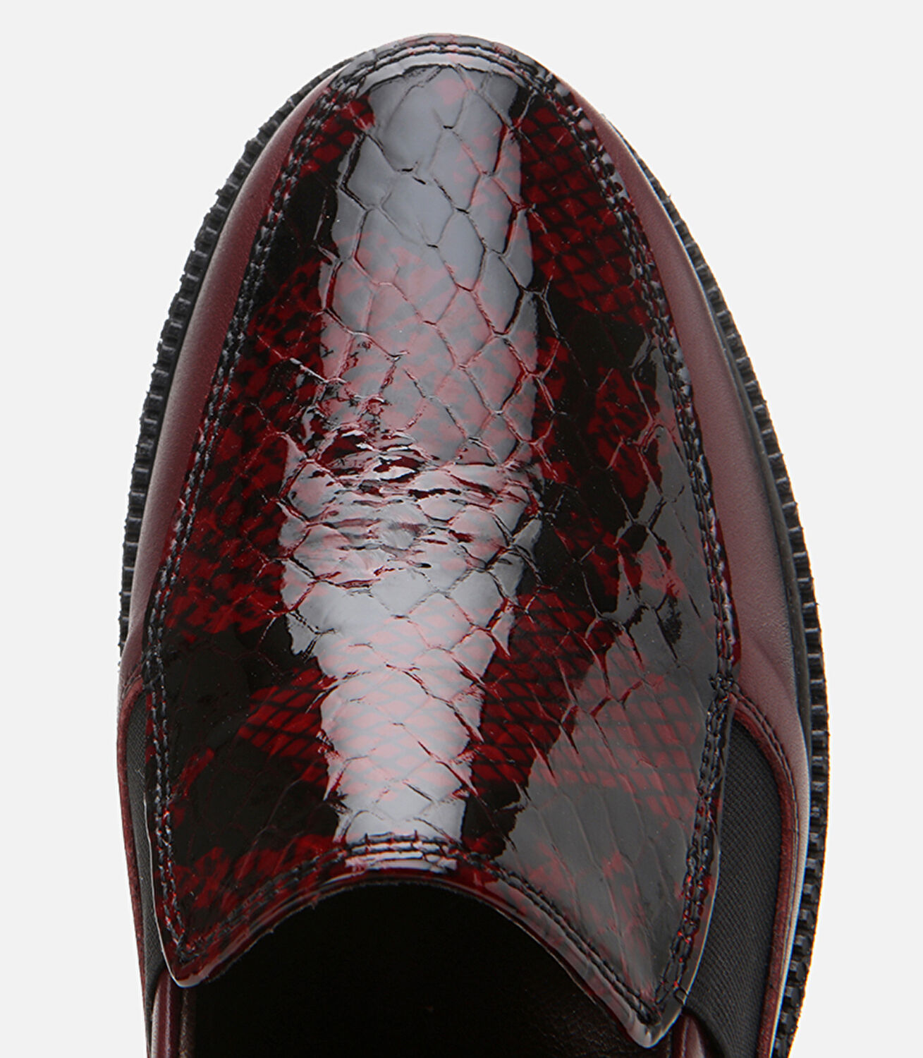 Kadın Deri Bordo Loafer