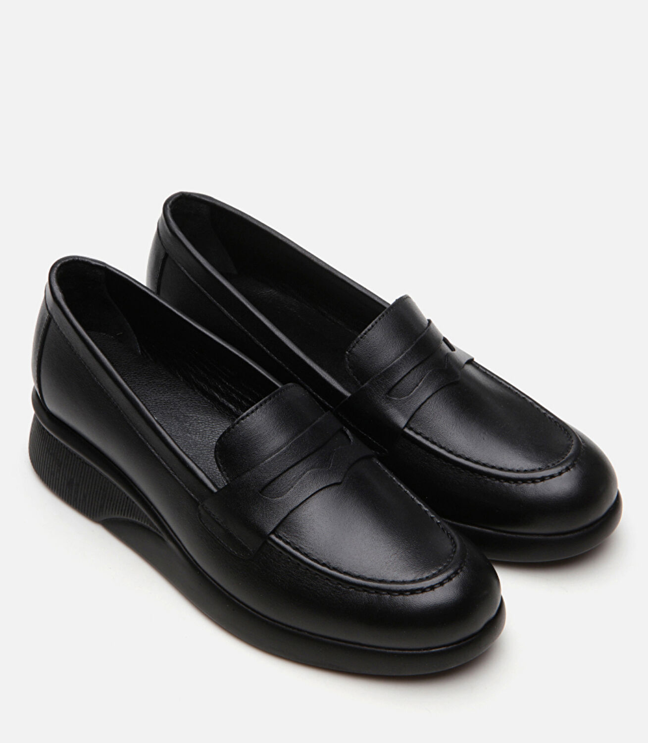 Kadın Deri Siyah Loafer