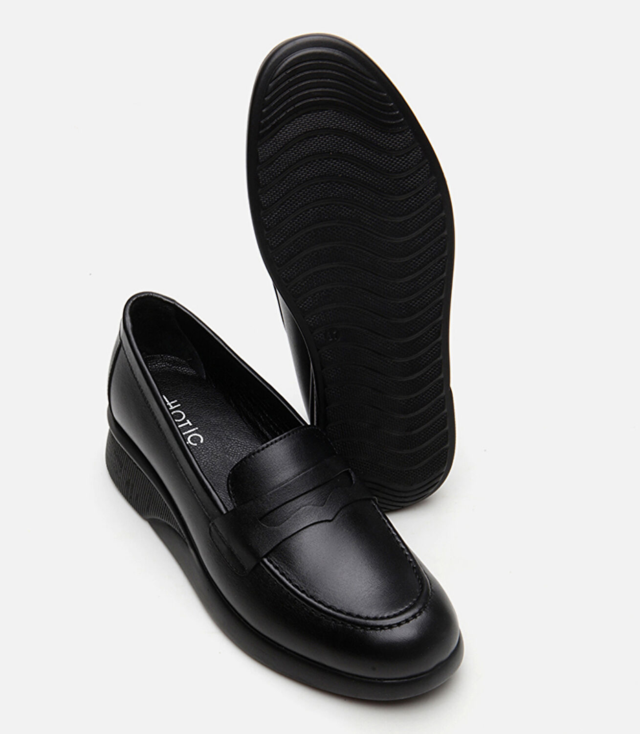 Kadın Deri Siyah Loafer