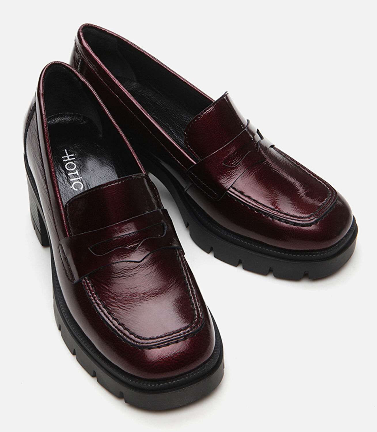 Kadın Deri Bordo Loafer