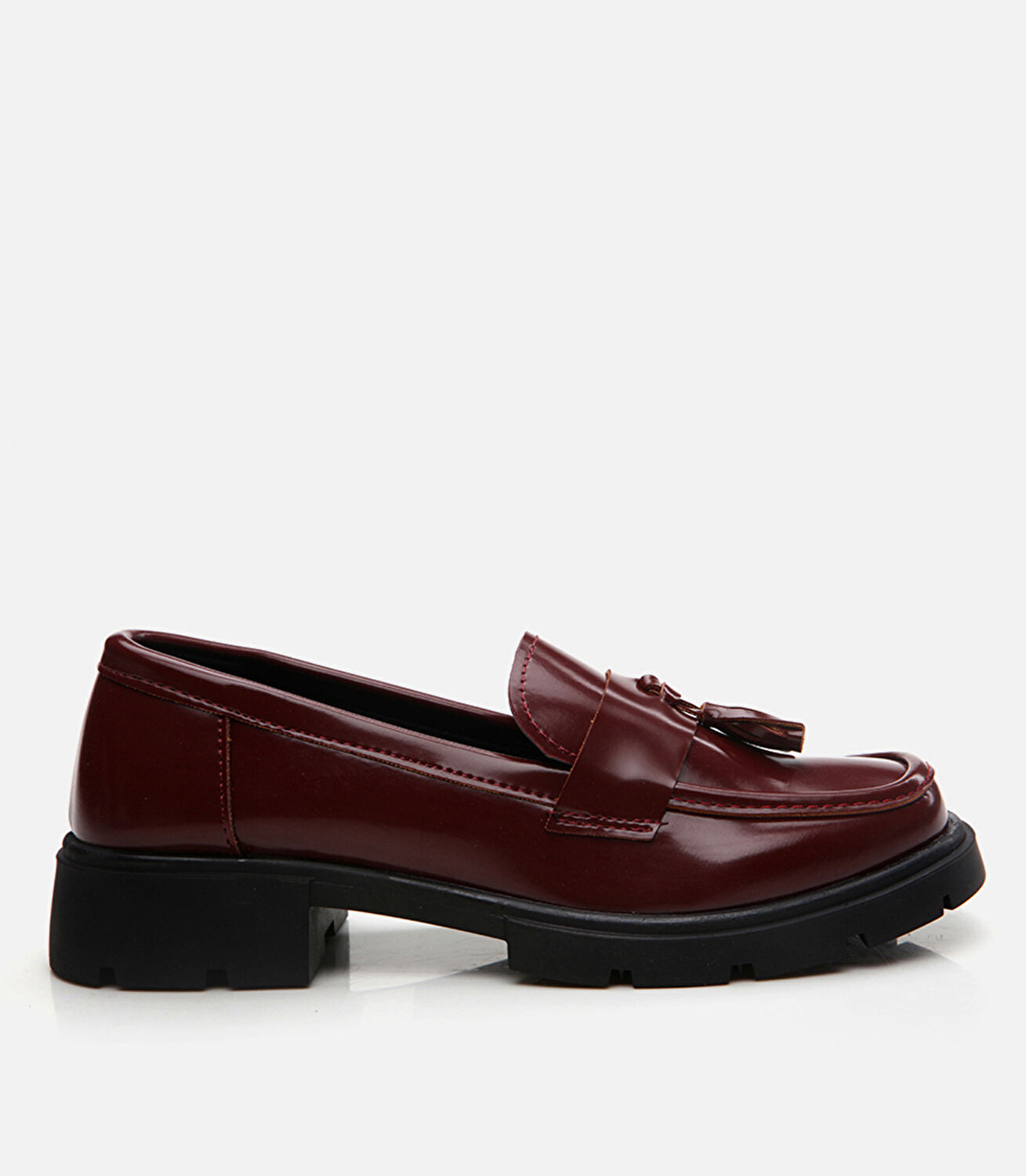 Bordo Kadın Loafer