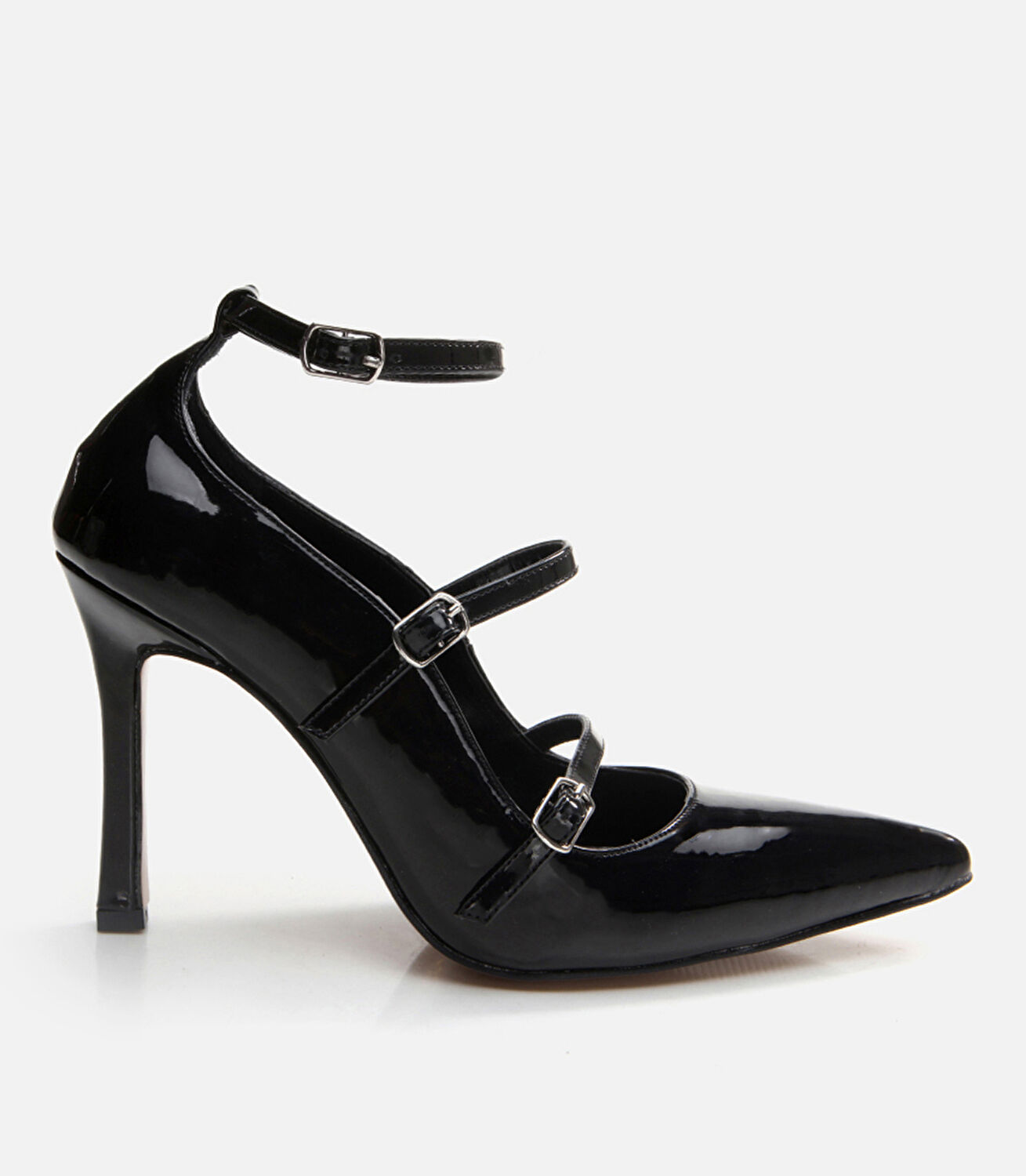Mary Jane Siyah Kadın Stiletto