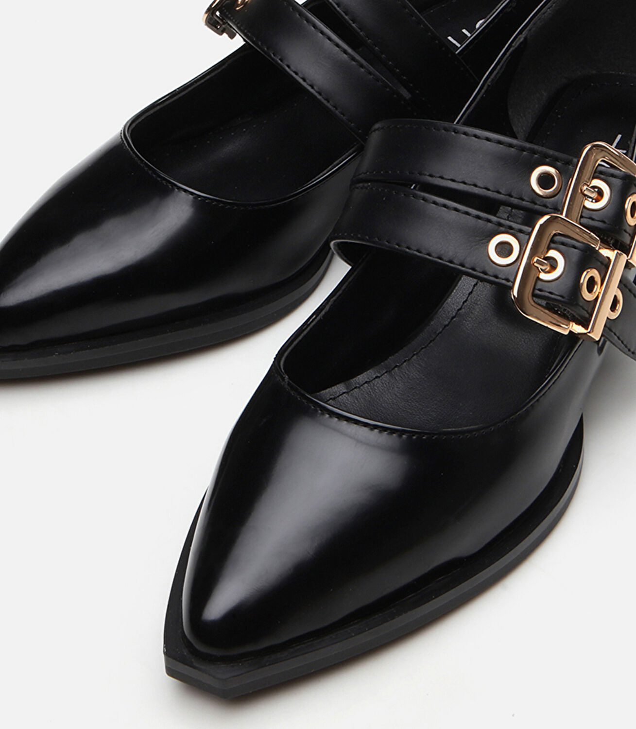 Mary Jane Siyah Kadın Loafer