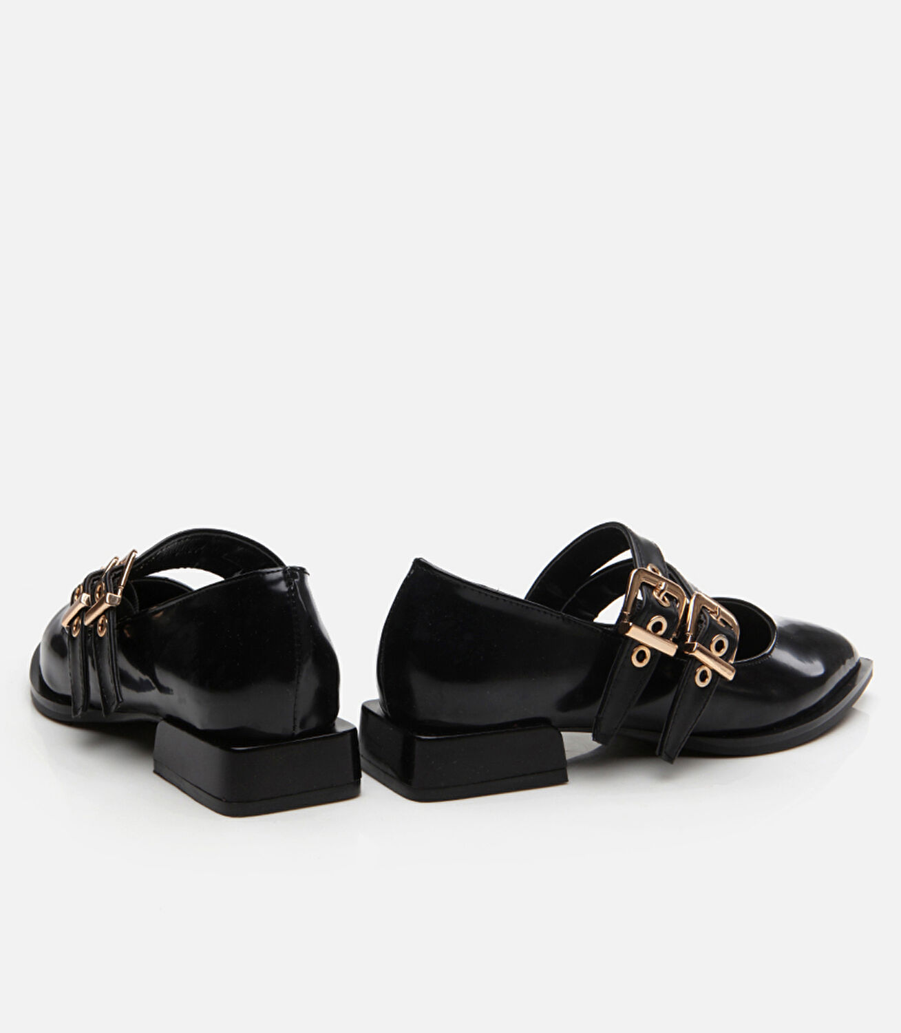 Mary Jane Siyah Kadın Loafer