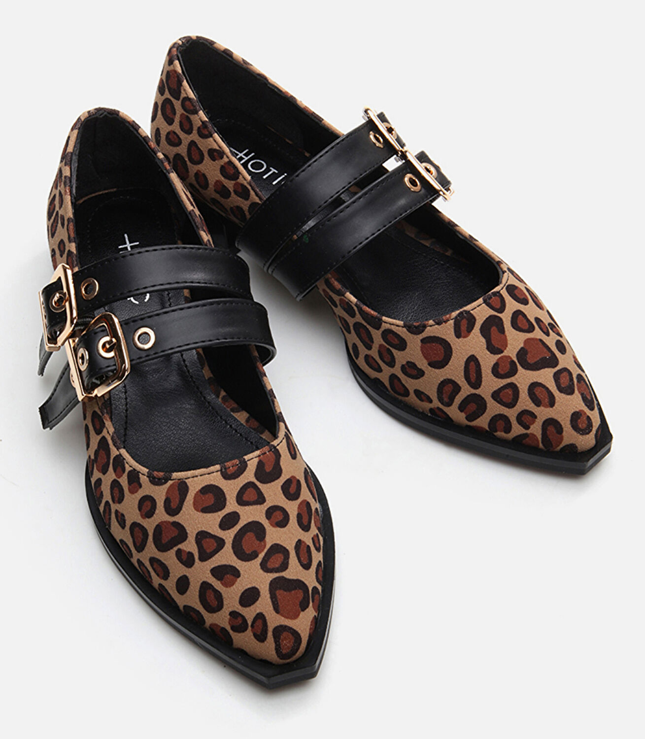 Kadın Mary Jane Leopar Desenli Loafer