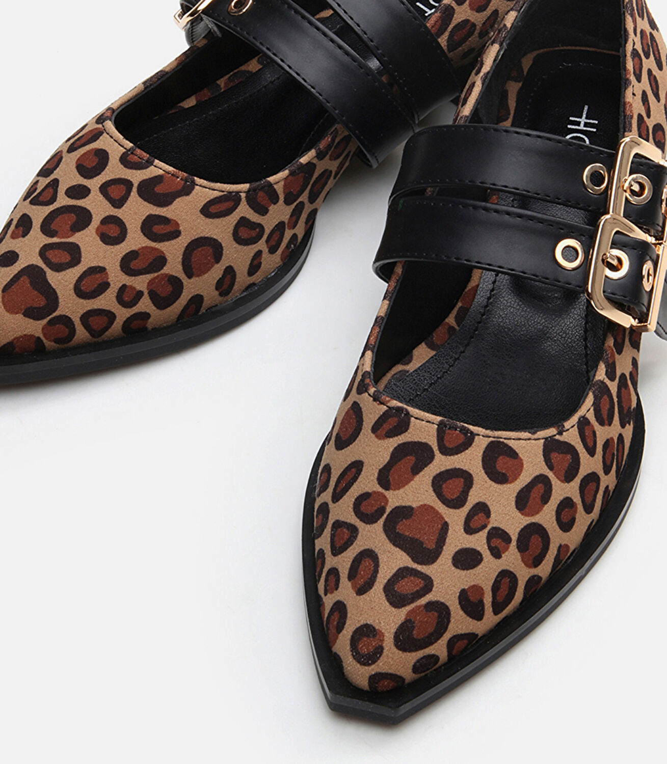 Kadın Mary Jane Leopar Desenli Loafer