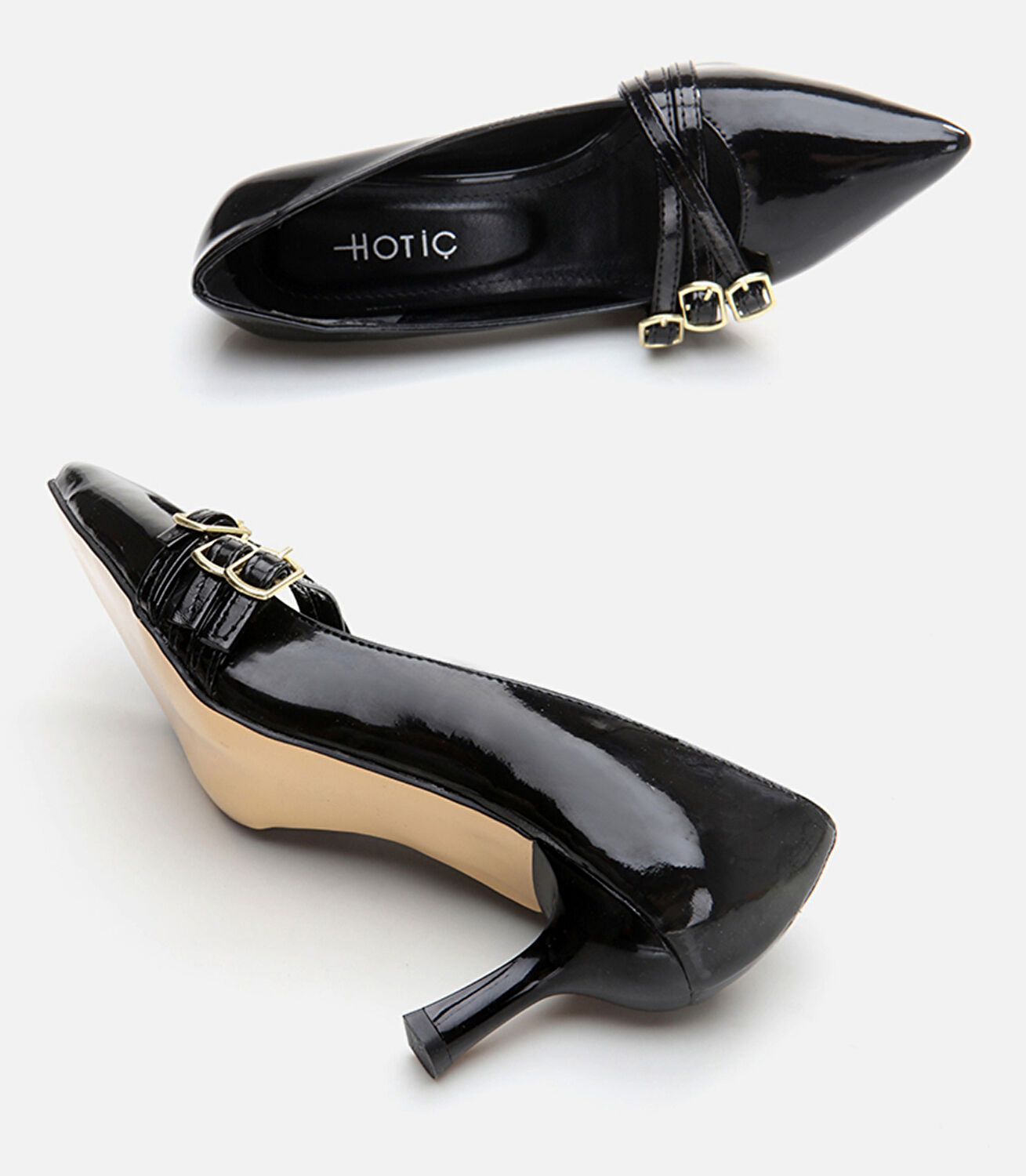 Siyah Kadın Stiletto