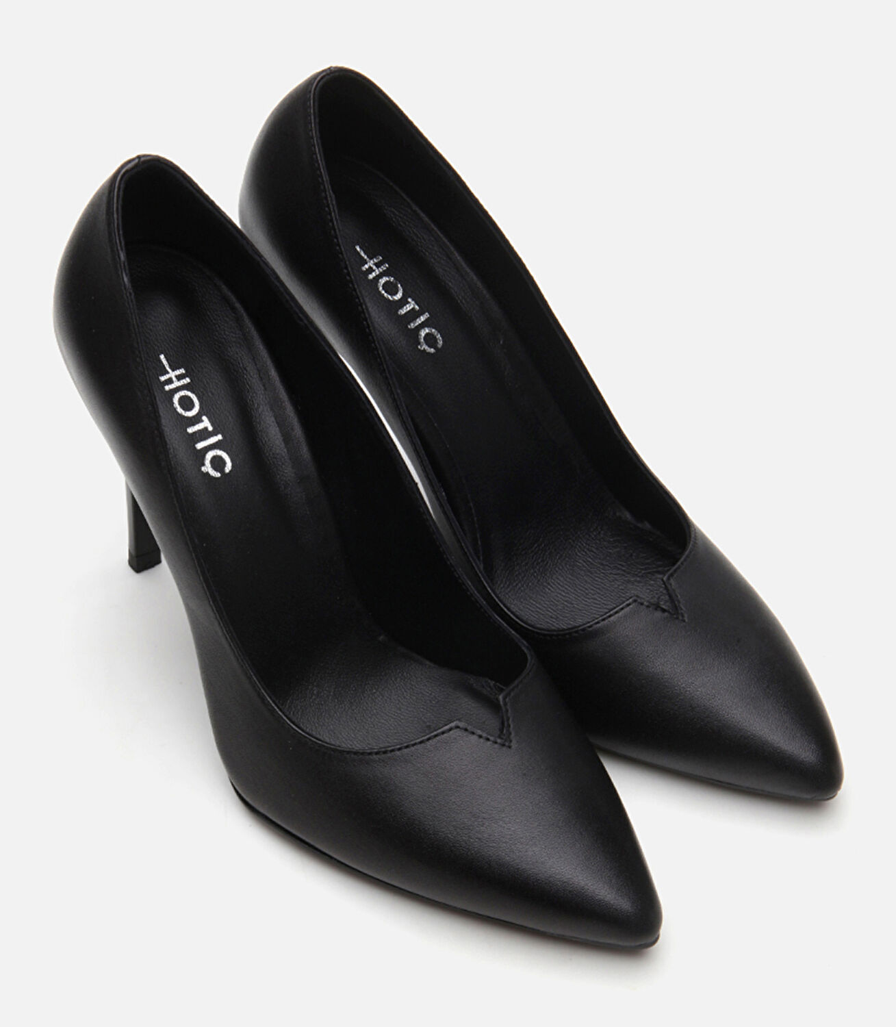 Kadın Deri Siyah Stiletto