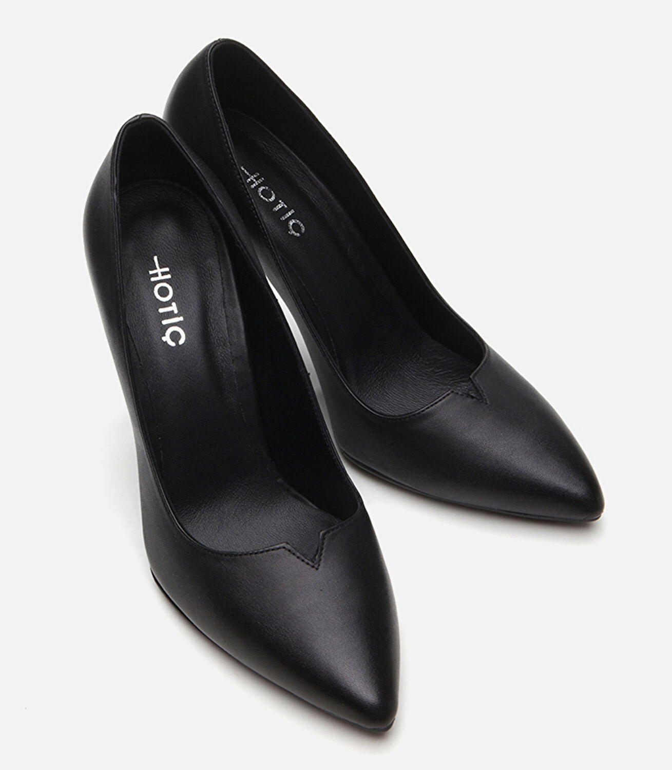 Kadın Deri Siyah Stiletto
