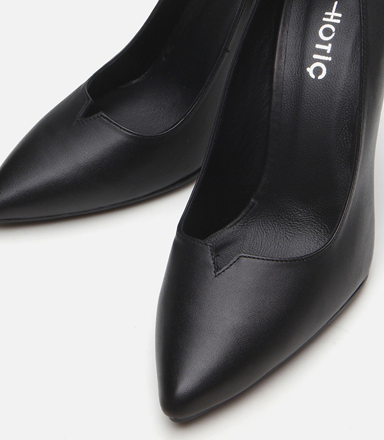Kadın Deri Siyah Stiletto